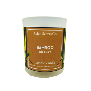 Bamboo scented candle