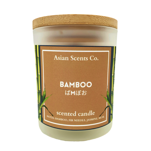 Bamboo scented candle