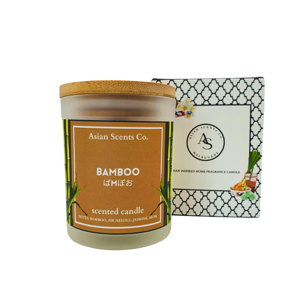 Bamboo scented candle