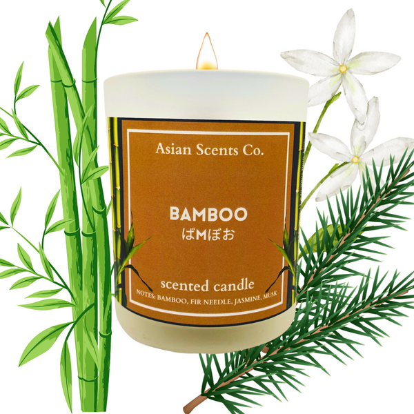 Bamboo scented candle