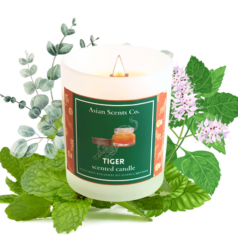 Tiger scented candle