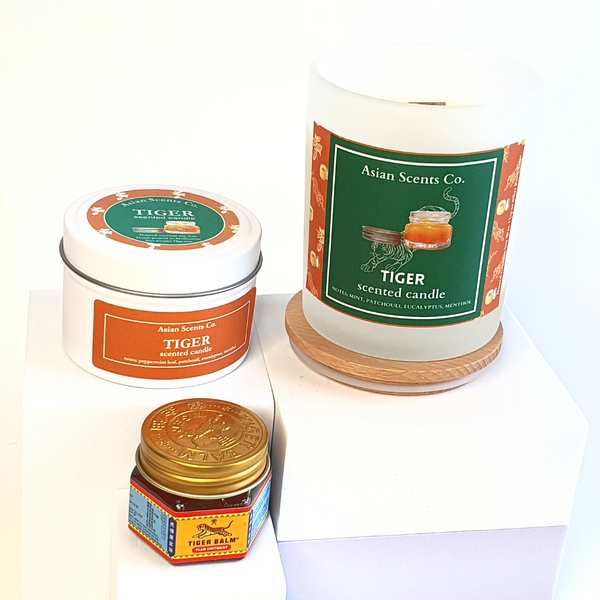 Tiger scented candle